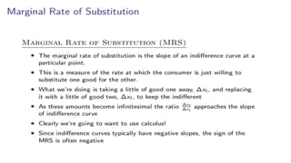 Understanding Consumer Preferences: Indifference Curves and Marginal ...