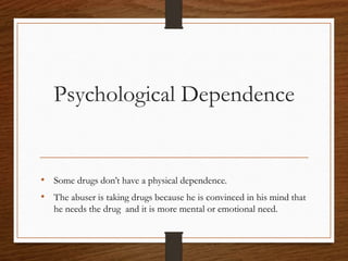 Drug Abuse and its Prevention