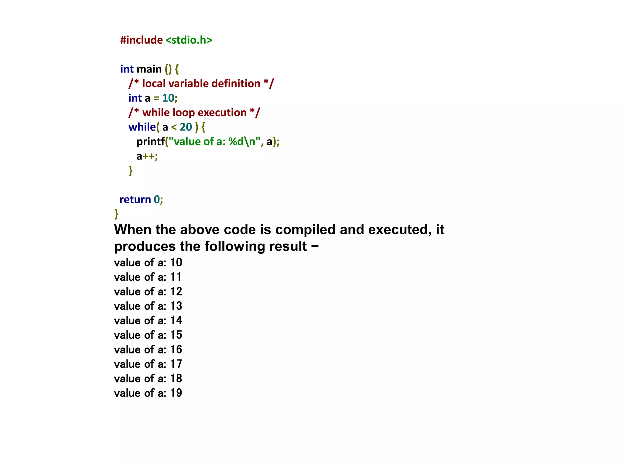 Control Structures in C | PPT