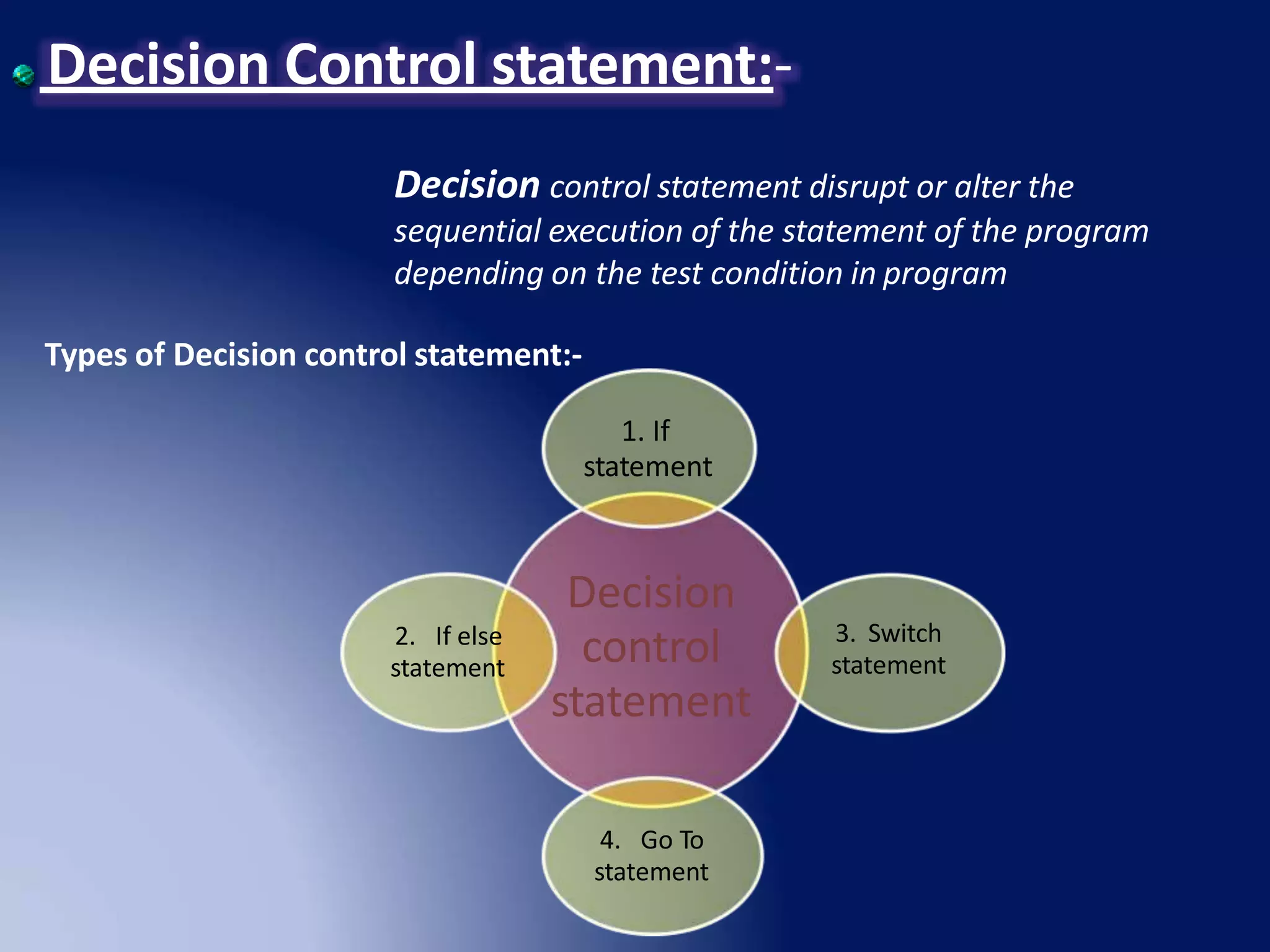 Control Structures in C | PPTX