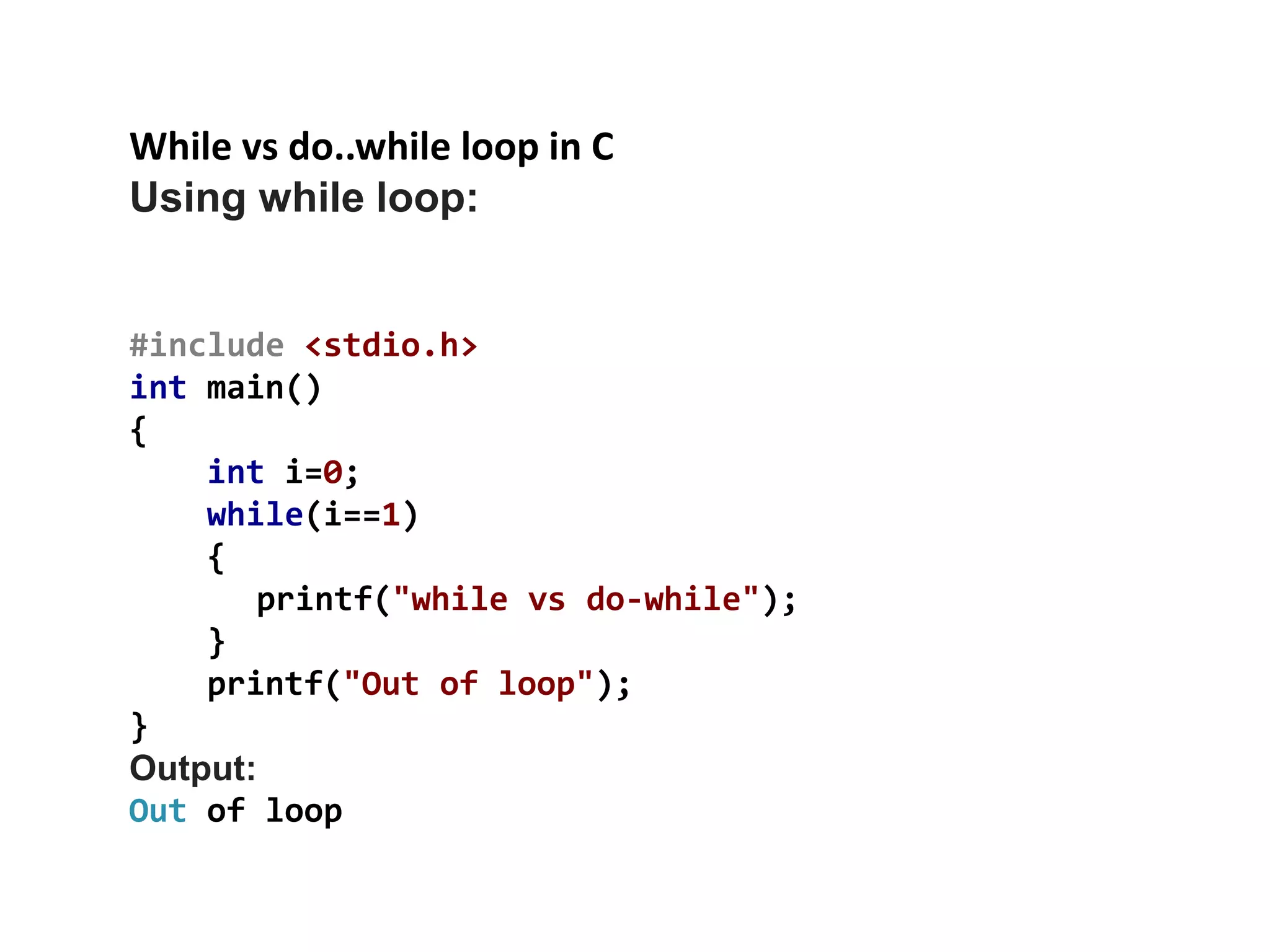 Control Structures in C | PPTX | Programming Languages | Computing