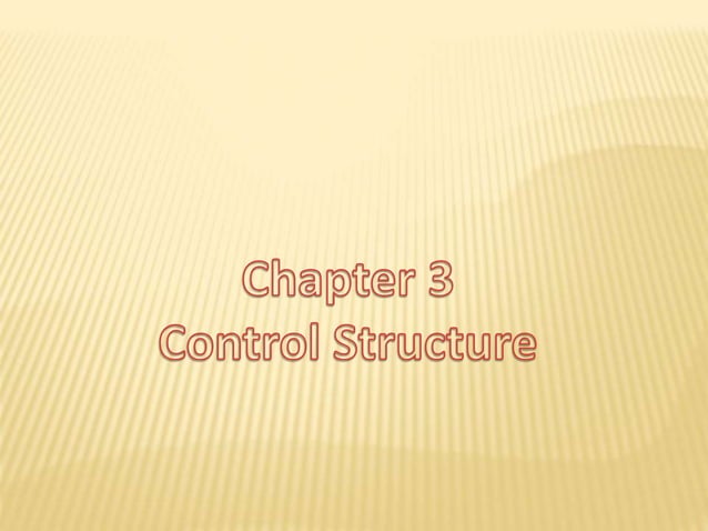 Control Structures in C | PPTX | Programming Languages | Computing