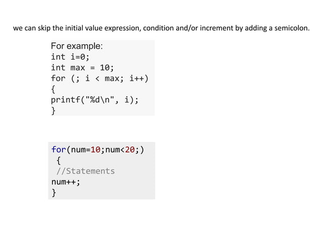 Control Structures in C | PPTX | Programming Languages | Computing