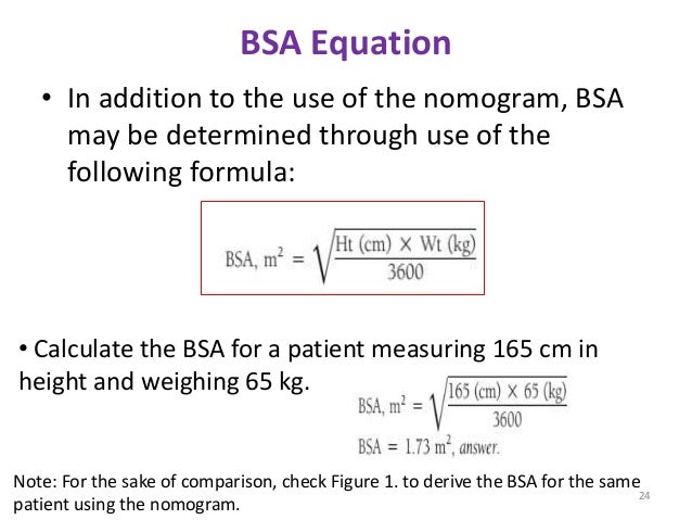 calculation of doses body dimension calculator