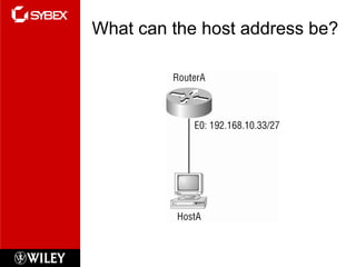 What can the host address be? 