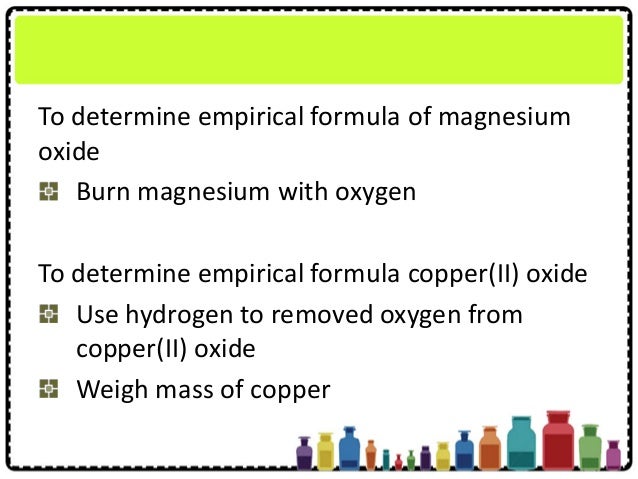 chapter 3 chemical formulae and equations copper oxide formula
