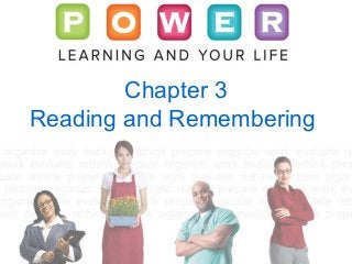 Chapter 3 
Reading and Remembering 
 