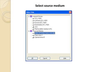 Select source medium
 