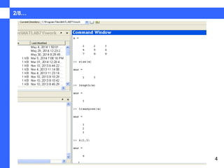 Chapter 3 Commands at MATLAB Command Window | PPT