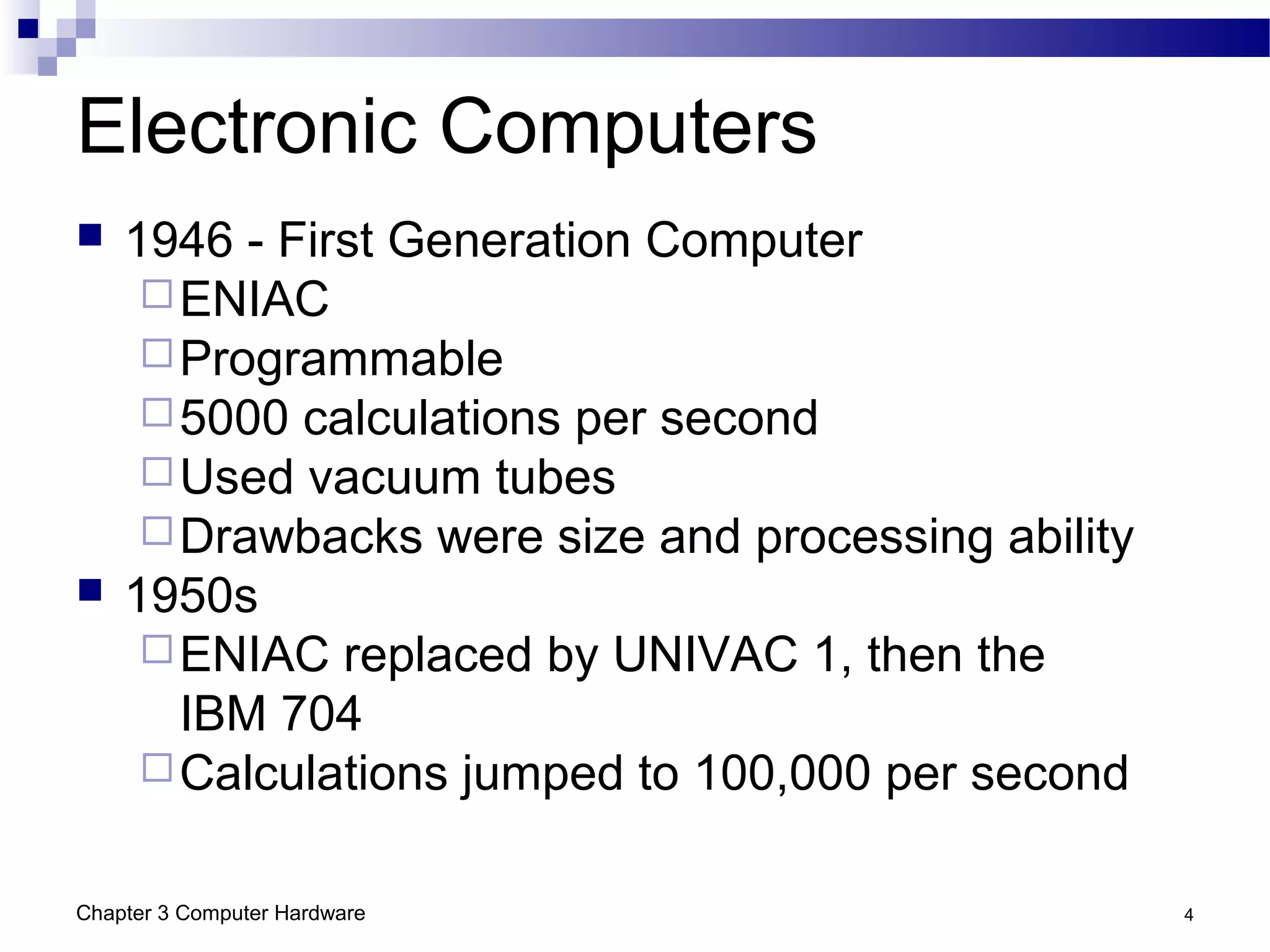 Chapter 3 computer hardware | PPT