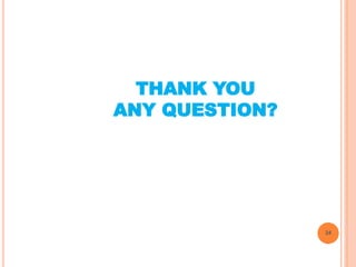 THANK YOU
ANY QUESTION?
24
 