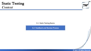 Chapter 3 - Static Testing (Review) V4.0 | PDF