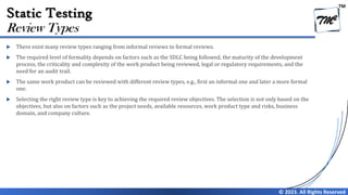 Chapter 3 - Static Testing (Review) V4.0 | PDF