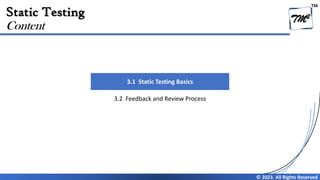 Chapter 3 - Static Testing (Review) V4.0 | PDF