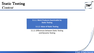 Chapter 3 - Static Testing (Review) V4.0 | PDF