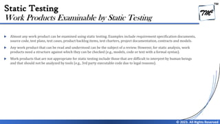 Chapter 3 - Static Testing (Review) V4.0 | PDF