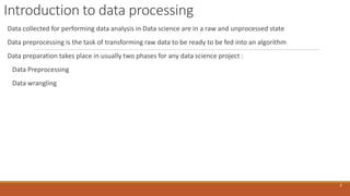 Chapter 3 Data Preprocessing techniques.pptx | Free Download