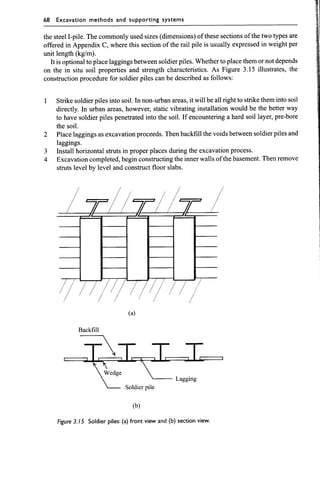 Chapter 3  excavation methods and lateral supporting systems