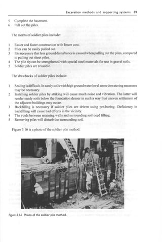 Chapter 3  excavation methods and lateral supporting systems