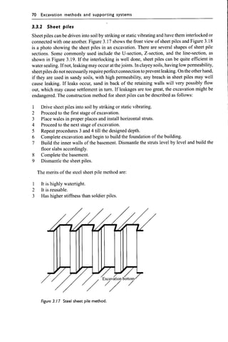 Chapter 3  excavation methods and lateral supporting systems