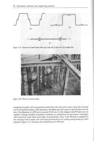 Chapter 3  excavation methods and lateral supporting systems