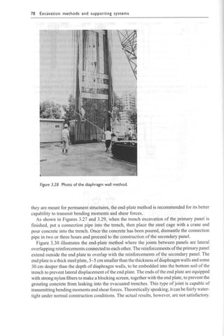 Chapter 3  excavation methods and lateral supporting systems