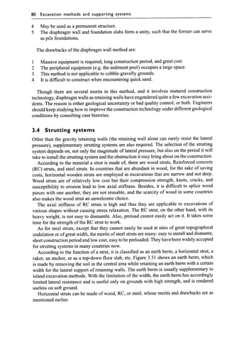 Chapter 3  excavation methods and lateral supporting systems