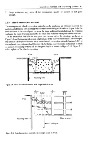 Chapter 3  excavation methods and lateral supporting systems