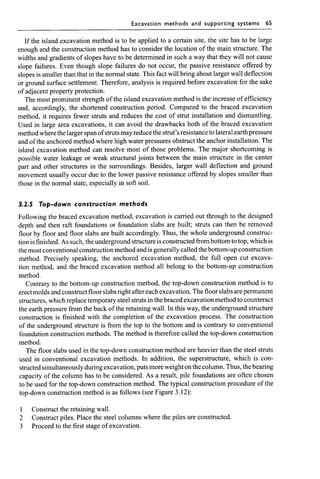 Chapter 3  excavation methods and lateral supporting systems