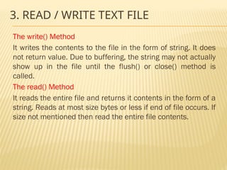 Chapter 3 File Handling.pptx its impotent | PPTX