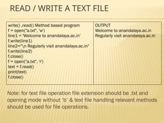 Chapter 3 File Handling.pptx its impotent | PPTX