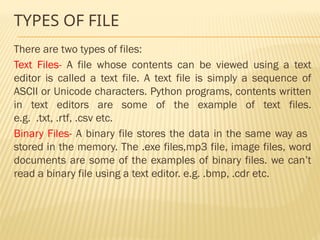 Chapter 3 File Handling.pptx its impotent | PPTX