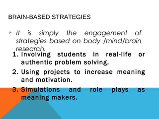 Selection & use of teaching strategies & different approaches | PPT