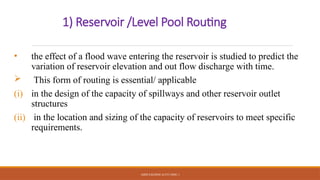 Comprehensive Flood Routing Techniques in Hydrology and Engineering | PPTX