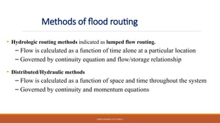 Comprehensive Flood Routing Techniques in Hydrology and Engineering | PPTX