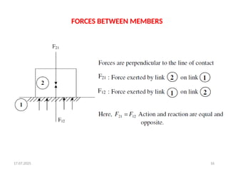 17.07.2025 16
FORCES BETWEEN MEMBERS
 