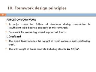 Dead Formwork chapter 3_ Fresh Concrete Pressure on Formwork.pptx