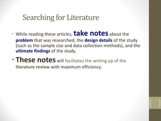 Chapter 3 The Research Process: The broad problem area and defining the ...