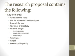Chapter 3 The Research Process: The broad problem area and defining the ...