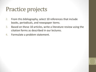 Chapter 3 The Research Process: The broad problem area and defining the ...