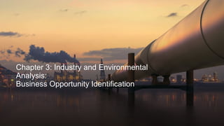 Chapter 3: Industry and Environmental
Analysis:
Business Opportunity Identification
 