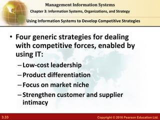 Chapter 3 information systems organizations and strategy | PDF