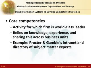 Chapter 3 information systems organizations and strategy | PDF