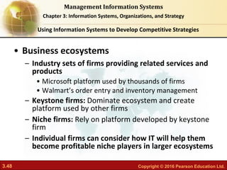 Chapter 3 information systems organizations and strategy | PDF