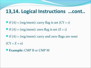 Carry Flag Assembly Example.pdf INTEL 8085 DATA FORMAT AND INSTRUCTIONS | PDF