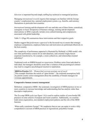 Chapter 3 international human resource management