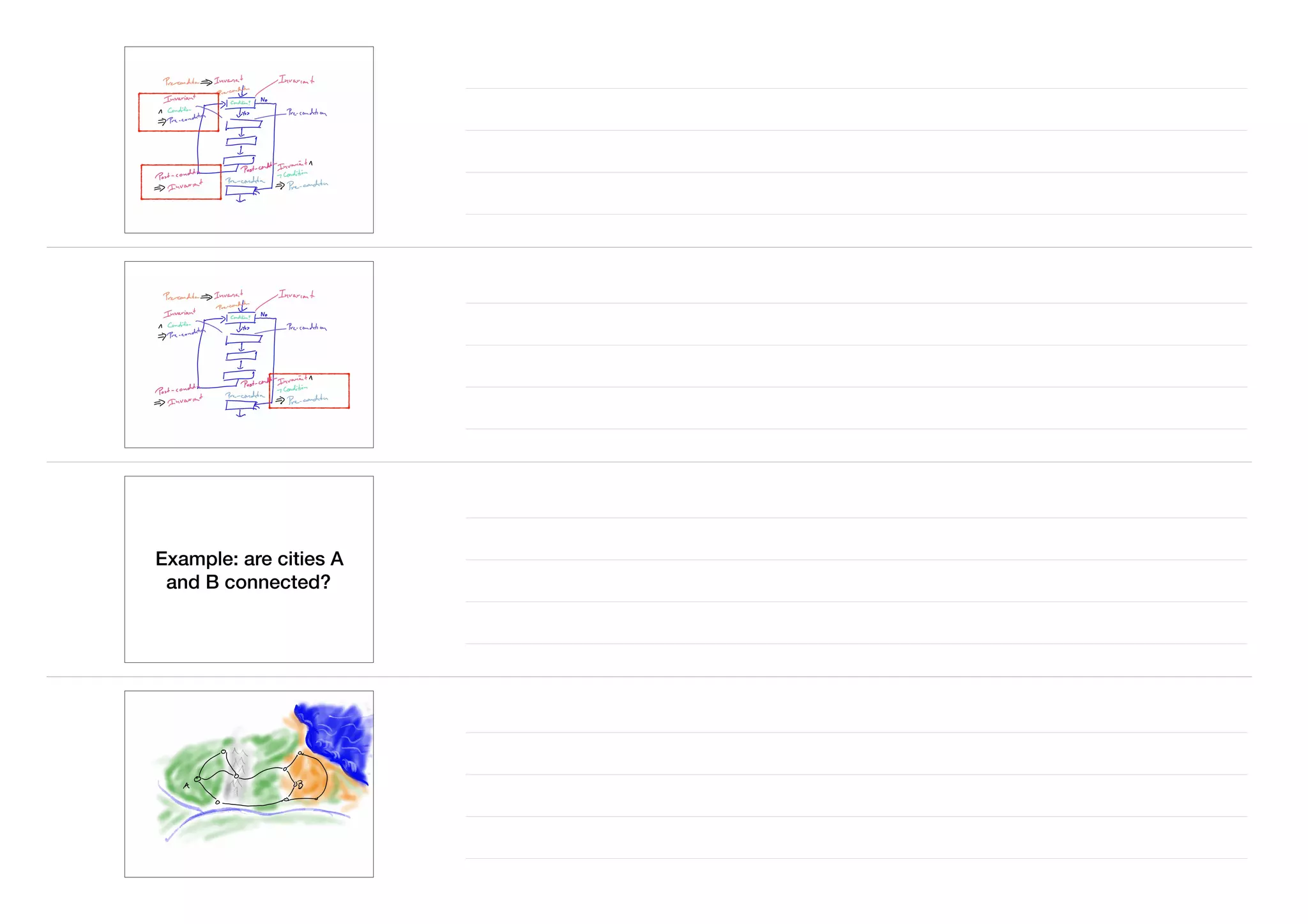 Example: are cities A
and B connected?
 