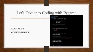 CHAPTER 3 INTRODUCTION TO PYGAME USING PYTHON.pptx