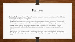 CHAPTER 3 INTRODUCTION TO PYGAME USING PYTHON.pptx