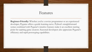 CHAPTER 3 INTRODUCTION TO PYGAME USING PYTHON.pptx